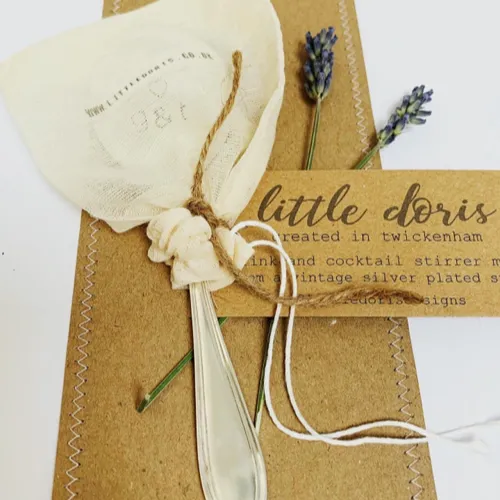 Eco packaging of gin spoon