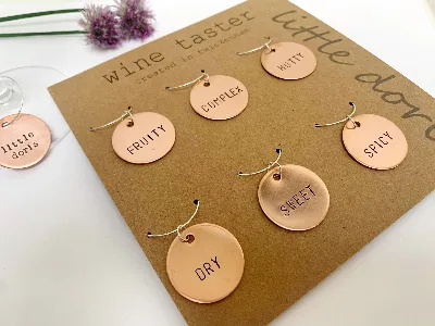 wine taster wine glass charms