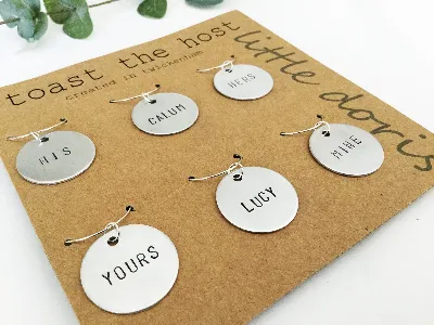 Toast the host wine charms