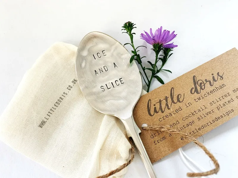 Ice and a slice gin spoon
