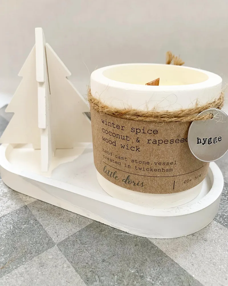 Winter spice candle