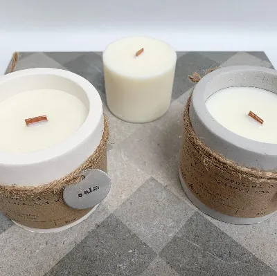 Concrete candles