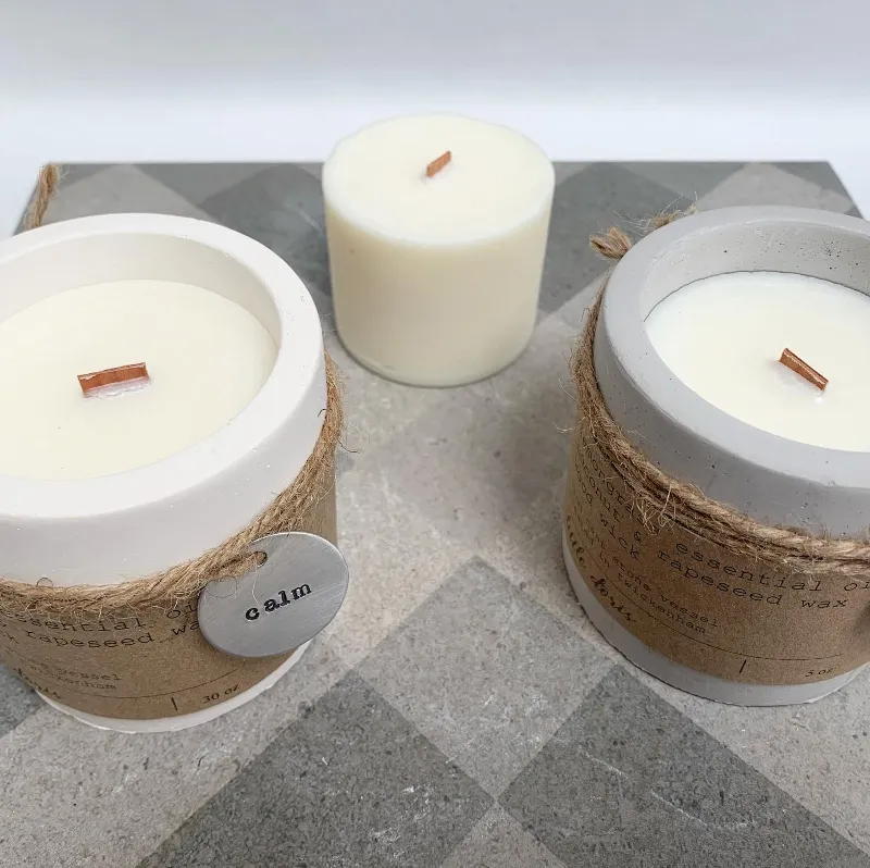 Concrete candles