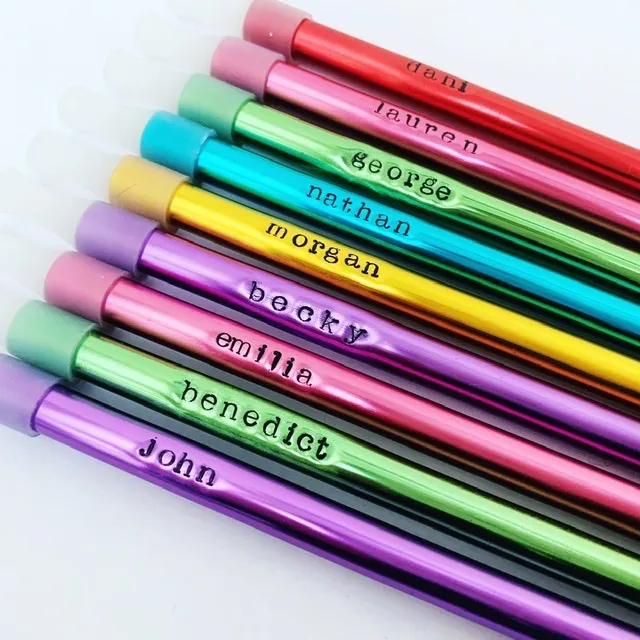 Personalised metal straws